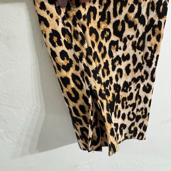 Zara Women's Cheetah Print Crop Capri Pants Size Small - Picture 3 of 8